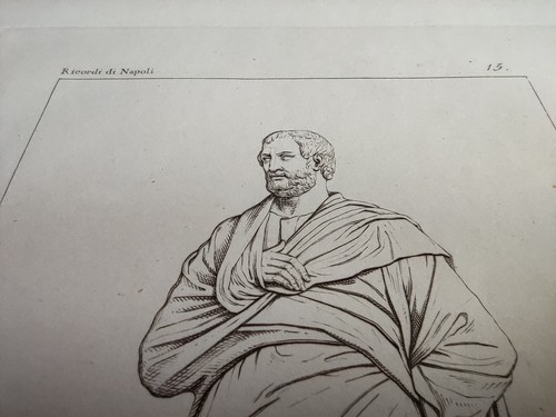Aristide, Ricordi di Napoli Martorana, Mori, Stampa 1853 - Picture 3 of 4