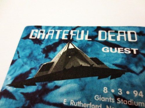 Grateful Dead Backstage Pass Giants Stadium 8/3/94 8/3/1994 F-117 Nighthawk USA - Picture 13 of 17