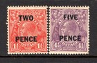 Australia KGV 1930 Surch Set SG119-120 VLM/Mint