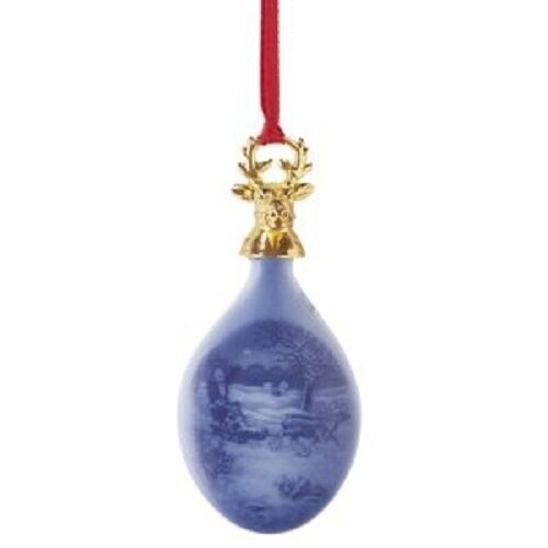 2015 Bing & Grondahl B&G Porcelain Christmas Drop Ornament In Box - Picture 1 of 1