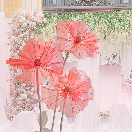 Grande Espositore da Terra Artificiale Realistico Fiori di Seta Decorazione Festa Fiori Finti - Foto 6 di 33