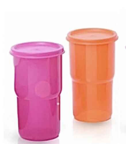 Tupperware Listing for beachdog 389 Cups with Lids- Set of 2 Pink & Orange NEW