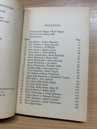 1958 1ª EDICIÓN "FROM THE RINGSIDE" LIBRO DE BOLSILLO DE BOXEO (P2) - Imagen 7 de 18