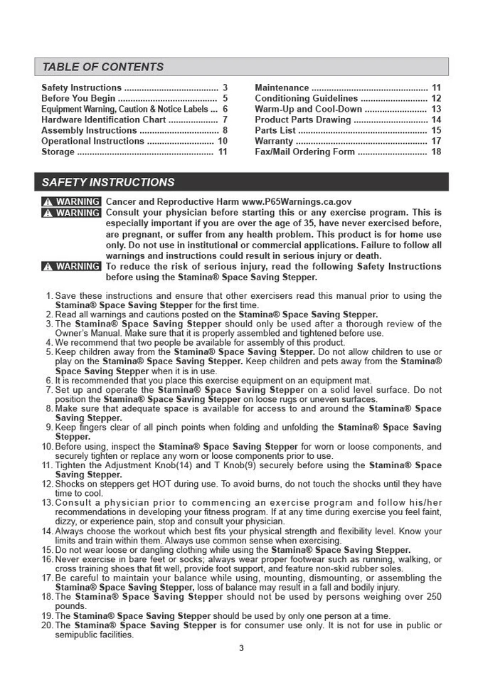 Space Saving Stamina Stepper With Upper Body Cords(New unopened in original Box) - Image 4 of 4