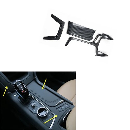 For Cadillac XT5 2016-2024 Plastic Carbon Fiber Console Gear Door Trims Stickers - Bild 30 von 34