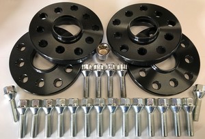 2 x 10 mm BIMECC Noir Hub Centric Entretoises Fits Volkswagen 57.1