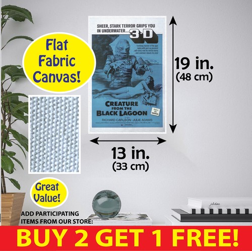 Creature Black Lagoon POSTER MULTI. FORMATS PAPER CANVAS VINYL POSTCARD STICKER - Picture 14 of 19