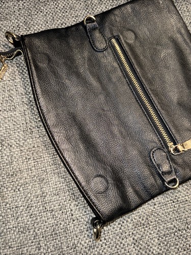 Auth PRADA Leather Magnetic Clutch Bag (no interior Lining No Straps)Convertible - Picture 14 of 16
