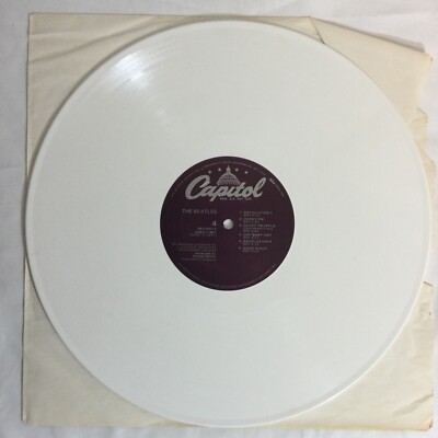 The Beatles white album white vinyl Lp Record SEBX-11841 With