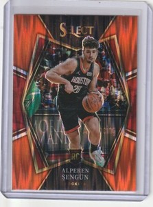 2021-22 Panini Select ALPEREN SENGUN #114  Premier Level  Orange Flash  Rookie!!