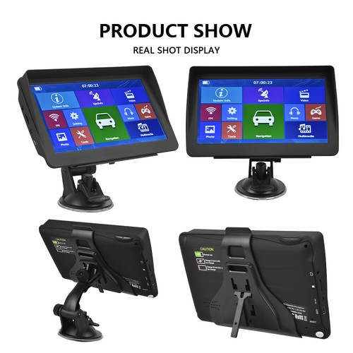 7" GPS Nawigacja 3D 8GB Nawigator samochodowy Ekran dotykowy FM Samochód osobowy Ciężarówka Truck Mapy UE - Zdjęcie 5 z 21