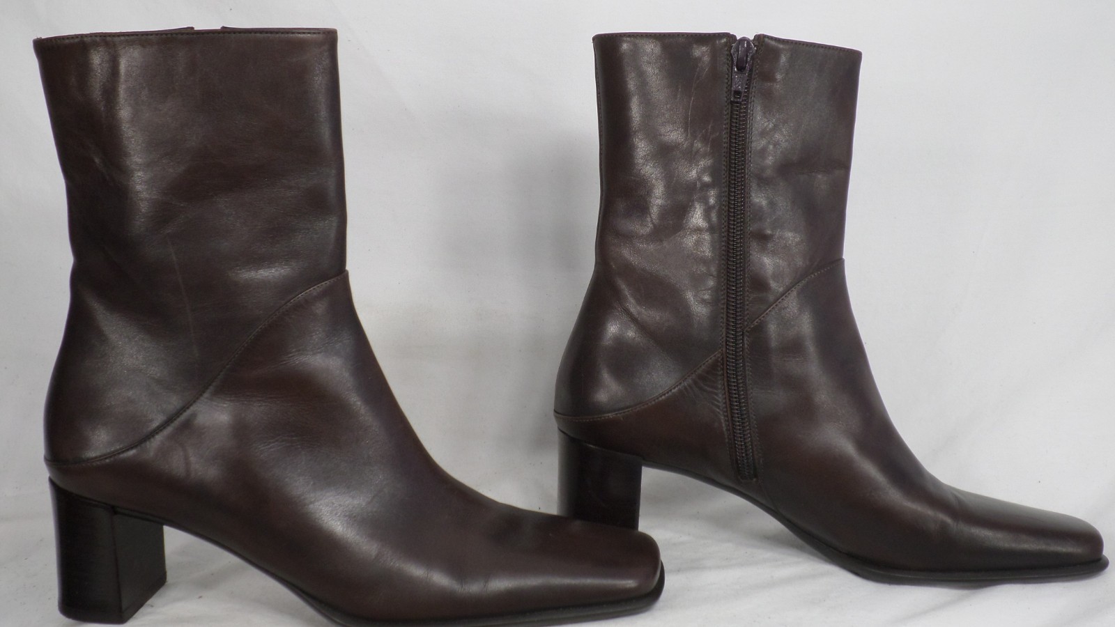 Via Spiga Dark Chocolate Braun Leder Mid-Calf Dress Boot Damens Größe 8 M Via Spiga Dark Chocolate Braun Leder Mid-Calf Dress Boot Damens Größe 8 M
