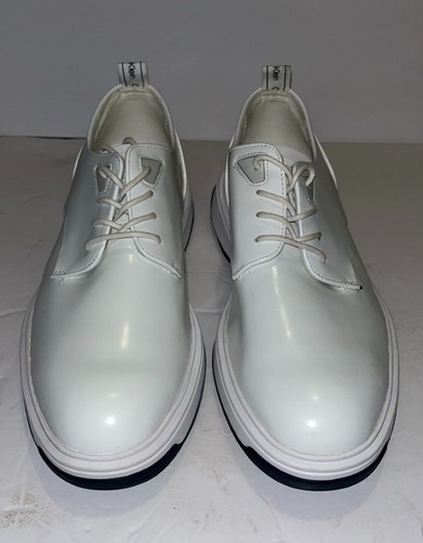calvin klein patsy sneakers shoes mens size 8 pure white - Picture 1 of 6