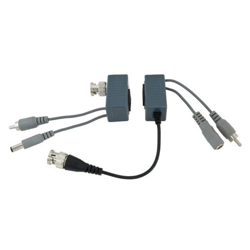 20 Pairs CCTV BNC Video Power Audio Balun Cable Connector For Cat5 Cat6 Cable - Image 2 of 4