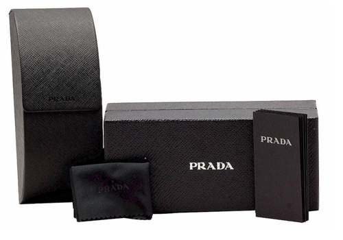 New Prada Reading Glasses VPR A03 16K-1O1 52-18 140 Square Black Frames Readers - Picture 11 of 12