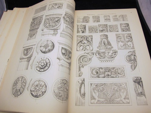 GERMAN ORNAMENT 500 Plate Architecture Furniture Ornamenitk 1914 Interior Design - Picture 12 of 20