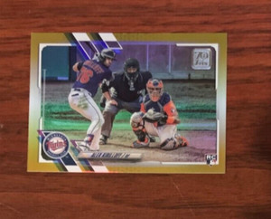 2021 Topps #413 Alex Kirilloff Gold Foil Parallel Rookie Card Minnesota Twins