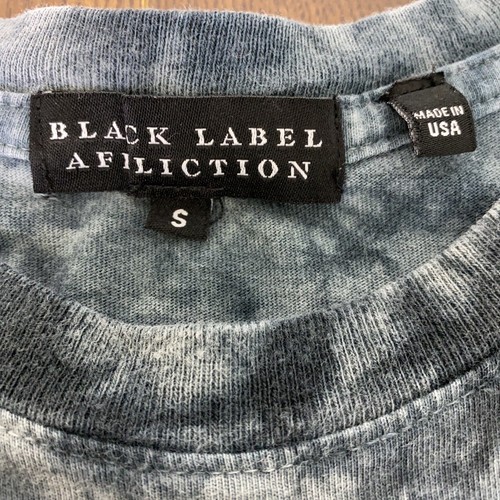 Affliction Women's Small Black Label Skull Rose Crossbones Felt Y2K Shirt - Picture 2 of 9