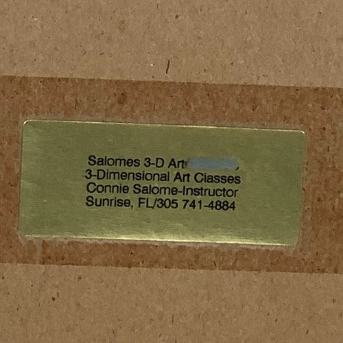 Disney Mickey & Minnie Mouse Wood Framed 3D Picture 13 x 15 Sequins Glitz 1995 - Picture 7 of 7