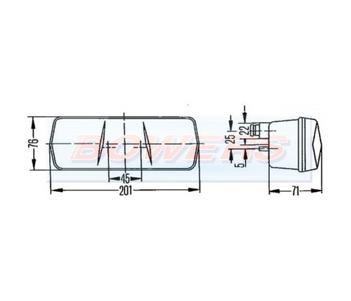 Hella 2SD001680271 Rear Right Hand Stop/Tail/Indicator Combination Light Lamp - Picture 2 of 2