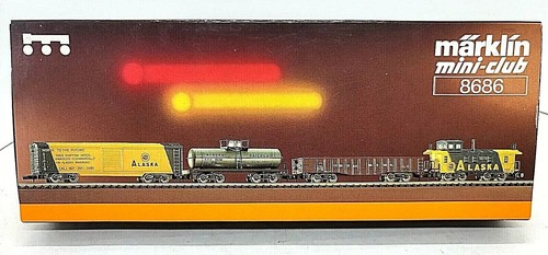 Z Marklin 8686 Alaska RR 4-Car with Caboose Freight Set - Picture 4 of 4