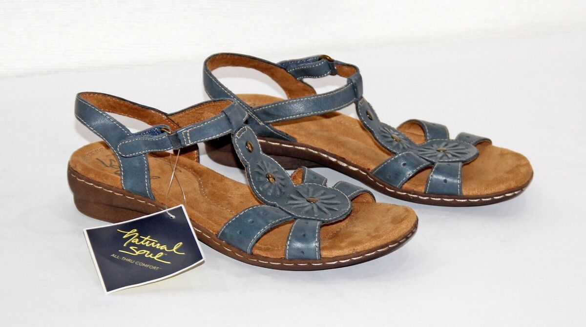 NATURAL SOUL Barroll Gladiator Sandals Shoes Women s 8W NWOB msrp 80 eBay