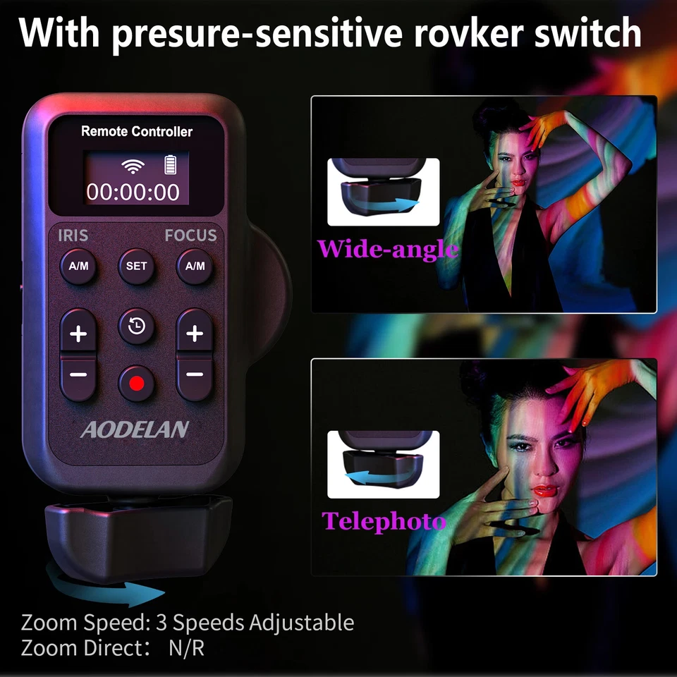 Wireless LANC 2.5mm Camcorder Remote Control for Sony Canon (Zoom,Focus,IRIS) - Image 2 of 4