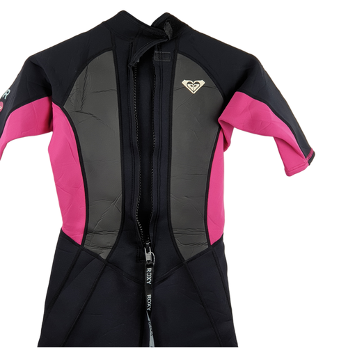 ROXY Teen Girls Wetsuit Syncro 2/2 Spring Suit Size 16/172 Black Pink Grey Vgood - Picture 10 of 18