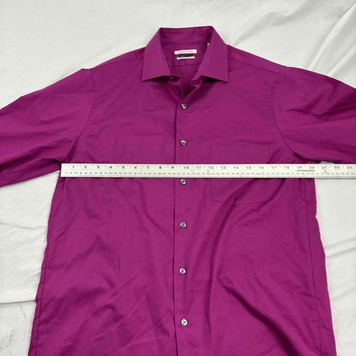 Van Heusen Mens Shirt Pink Long Sleeve Button-Up Collared EU 40 - Picture 5 of 8
