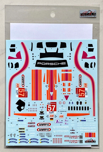 S.K. Decals SK24191 Porsche 911 RSR FIA WEC Le Mans 24Hr 2020 Team Project 1 #57 - Picture 3 of 3