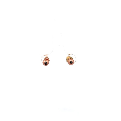 10kt Yellow Gold .06ct tw Diamond Stud Earrings - Picture 4 of 4