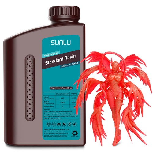 SUNLU 1KG 3D Drucker Resin 405nm Harz Standard/ABS-Like/Plant-Based/Washable LCD - Bild 28 von 74