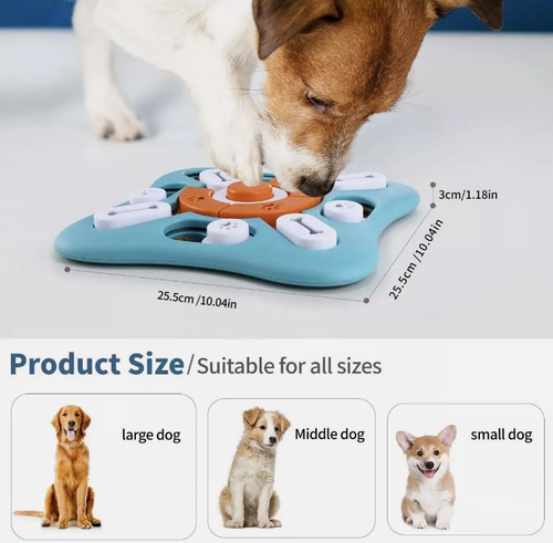 Dog Interactive Puzzle IQ Toys Treat Food Puzzle Game for Dog Mental Stimulation - Picture 5 of 6