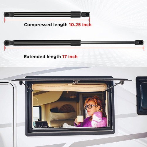 Qty 2 C1615002 17inch 90LB Gas Strut Shocks Spring Lift Supports for Topper Door - Picture 2 of 7