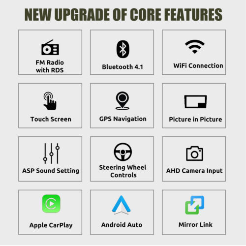 7" Android 14 Apple Carplay Car Stereo Radio GPS WIFI RDS For Fiat 500 2007-2015 - Picture 3 of 13