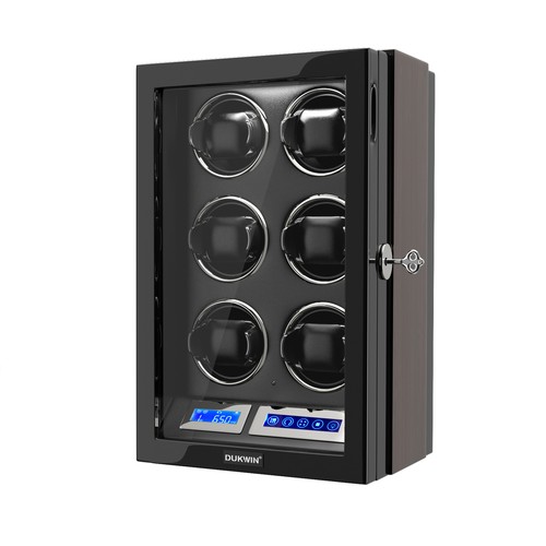 DUKWIN Automatic Watch Winder 3-24 Watch Display Case Wacth Box LED Quiet Motor - Picture 31 of 64