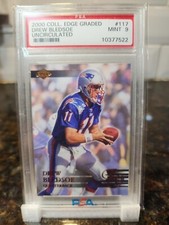 DREW BLEDSOE 2000 COLL. EDGE UNCIRCULATED #117 PSA 9