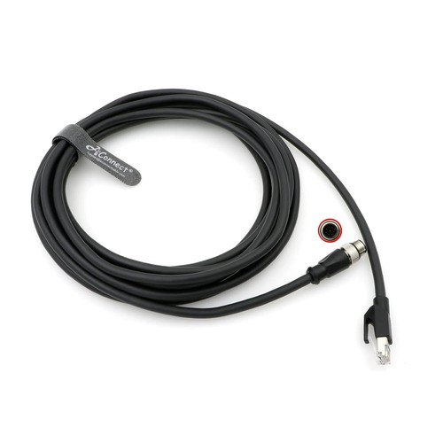 M12-A-Code-RJ45-Ethernet-Cable for Cognex DM300 M12 8-Pin A-Code Male to RJ45 fo - Picture 6 of 6