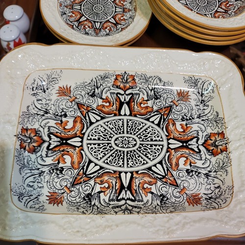 antique transferware Adams Titian Ware platter and bowls  - Picture 2 of 24