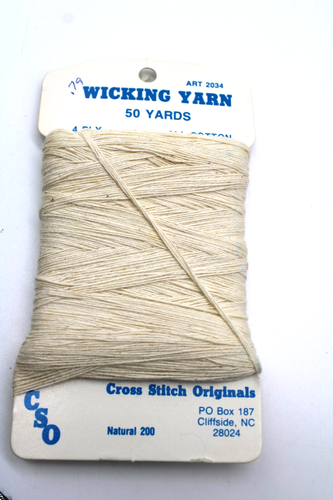 12 Skeins Spools Lot Candle Wicking Wick Yarn Cross Stitch CSO Cotton 3 ply - Picture 12 of 17