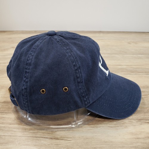 P. Initial Lettered Hat Cap Strap Back 2017 L.L. Beand Blue Cotton Adjustable - Picture 3 of 13
