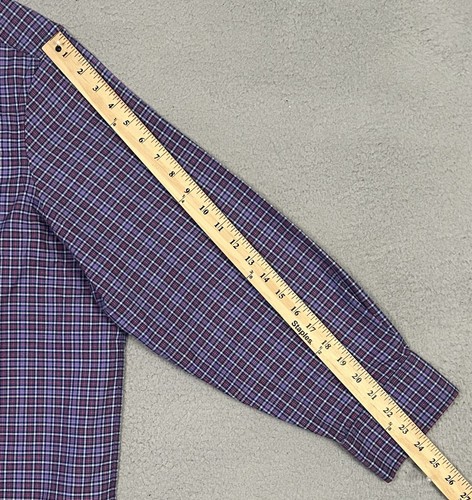 Tailorbyrd Collection Men's Long Sleeve Checkered Shirt Flip Cuffs Size XXL - Picture 11 of 14