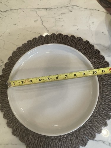 Denby Modern Stoneware Dinner Plates Replacement White 10” - Picture 3 of 4