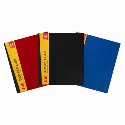 New A4 40 Pockets clear Paper File Display Book ORANGE