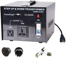 VC3000W PowerBright 3000 Watts Voltage Transformer / Converter