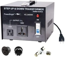 VC3000W PowerBright 3000 Watts Voltage Transformer / Converter