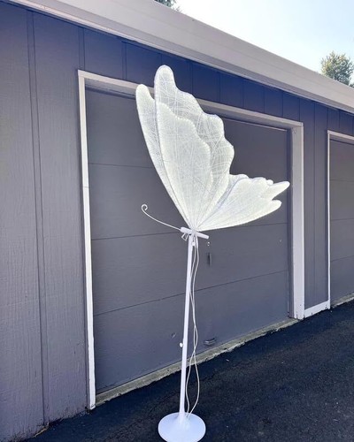 2PC LED Light Wedding Butterfly Floor lamp Creative Butterfly Ceiling Lamp Props - Picture 7 of 13