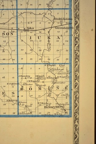 ca 1876 MARION COUNTY Illinois Karte Centralia Salem Original Atlas Antik - Bild 11 von 11