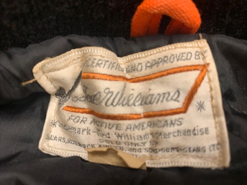 Vintage Sears Ted Williams Mens Insulated Hunting Jacket Orange and Black sz 38 - Bild 7 von 9