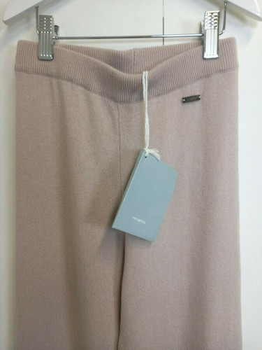 Pantaloni leggings Malo $660 nuovi con etichette 100% cashmere rosa nudo taglia XS NUOVI - Foto 3 di 7